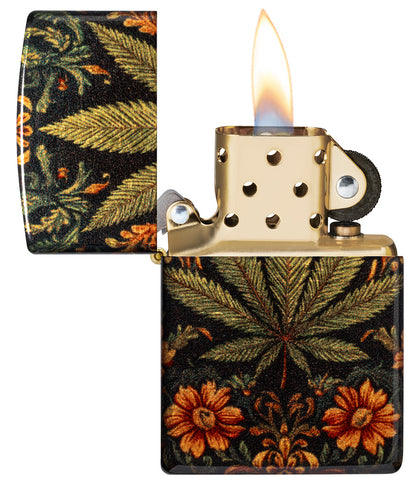 Zapalovač Zippo 66125 Cannabis Tapestry Design