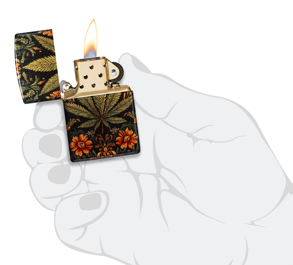 Zapalovač Zippo 66125 Cannabis Tapestry Design