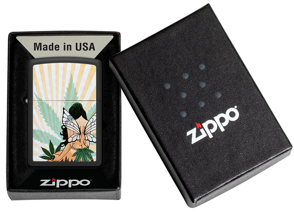 Zapalovač Zippo 66126 Cannabis Fairy Design
