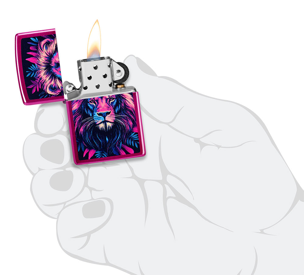 Zippo zapalovač 66134 Multicolor Lion Design