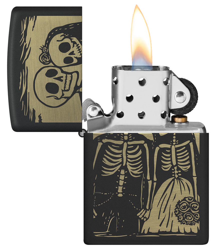 Zippo zapalovač 66135 Skeleton Wedding Design