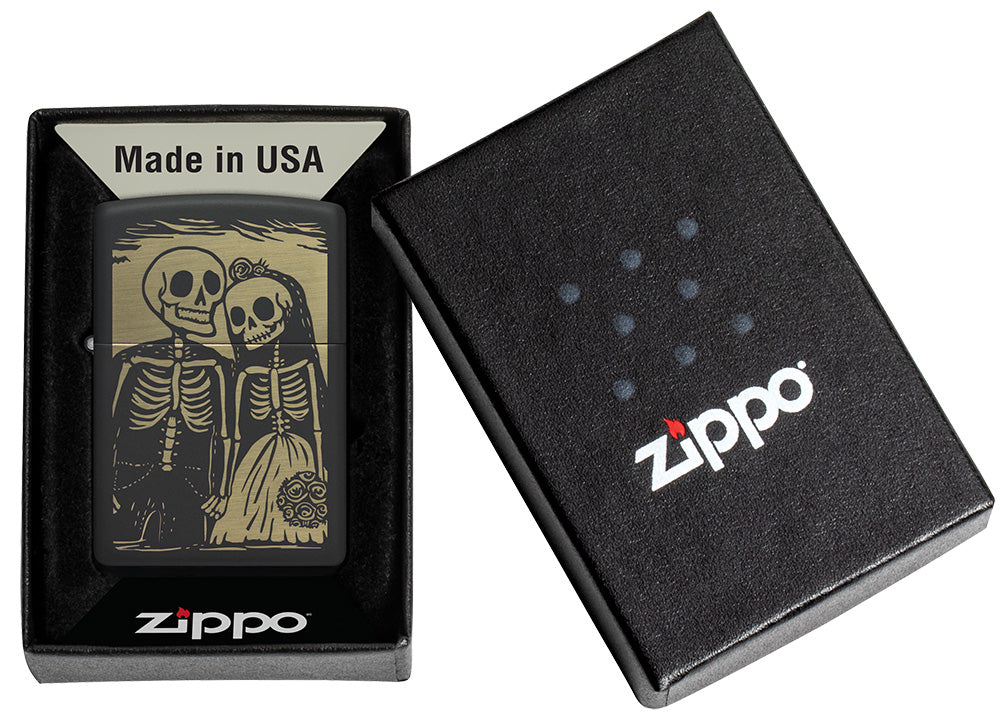 Zippo zapalovač 66135 Skeleton Wedding Design