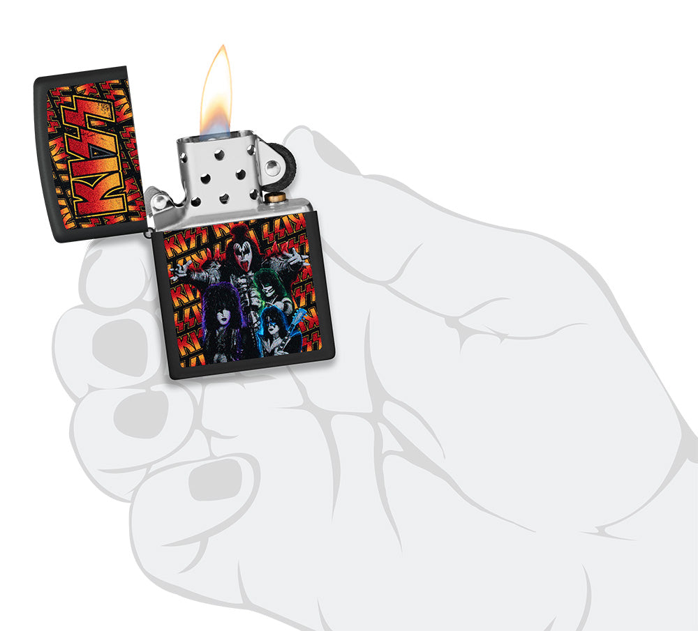 Zippo zapalovač 66138  KISS® Poster Design