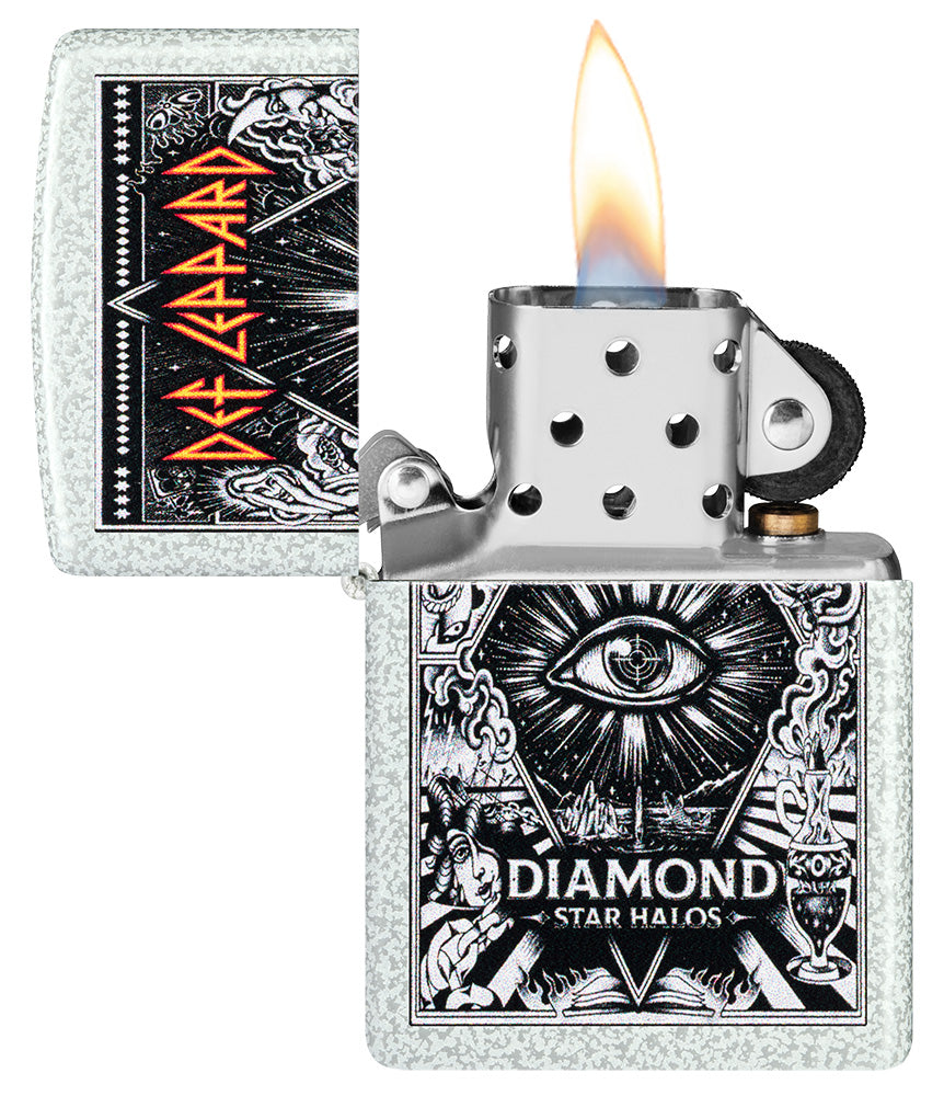 Zippo zapalovač 66140 Def Leppard Diamond Star Halos Design