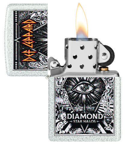 Zippo zapalovač 66140 Def Leppard Diamond Star Halos Design