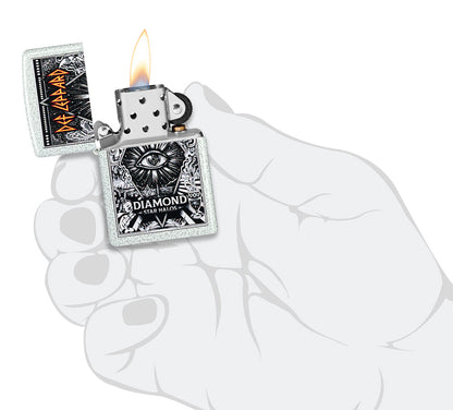 Zippo zapalovač 66140 Def Leppard Diamond Star Halos Design
