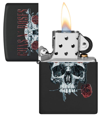 Zippo zapalovač 66143 Guns N' Roses Flower Skull Design