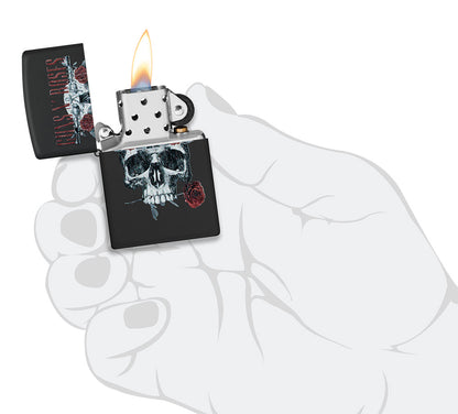 Zippo zapalovač 66143 Guns N' Roses Flower Skull Design