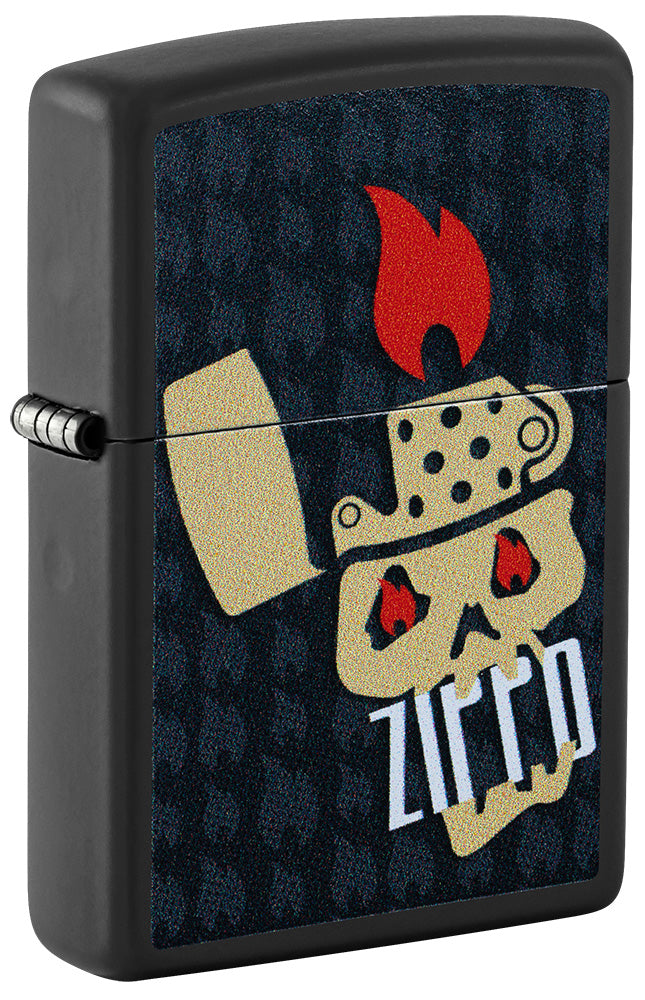 Zippo zapalovač 66166 Skull and Flames Design