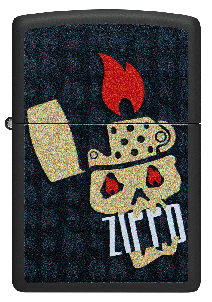 Zippo zapalovač 66166 Skull and Flames Design