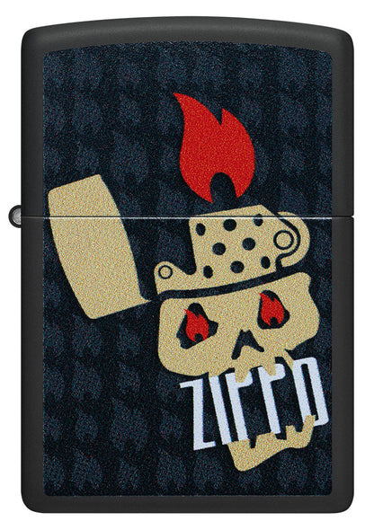 Zippo zapalovač 66166 Skull and Flames Design