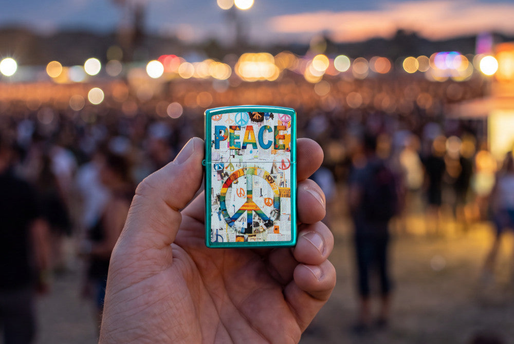 Zippo zapalovač 66171 Peace Collage Design