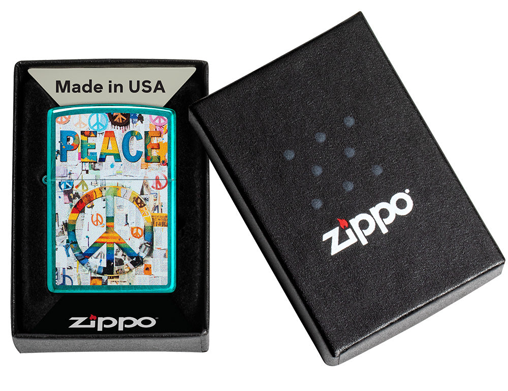 Zippo zapalovač 66171 Peace Collage Design