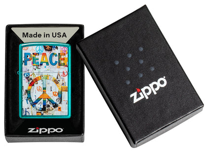 Zippo zapalovač 66171 Peace Collage Design