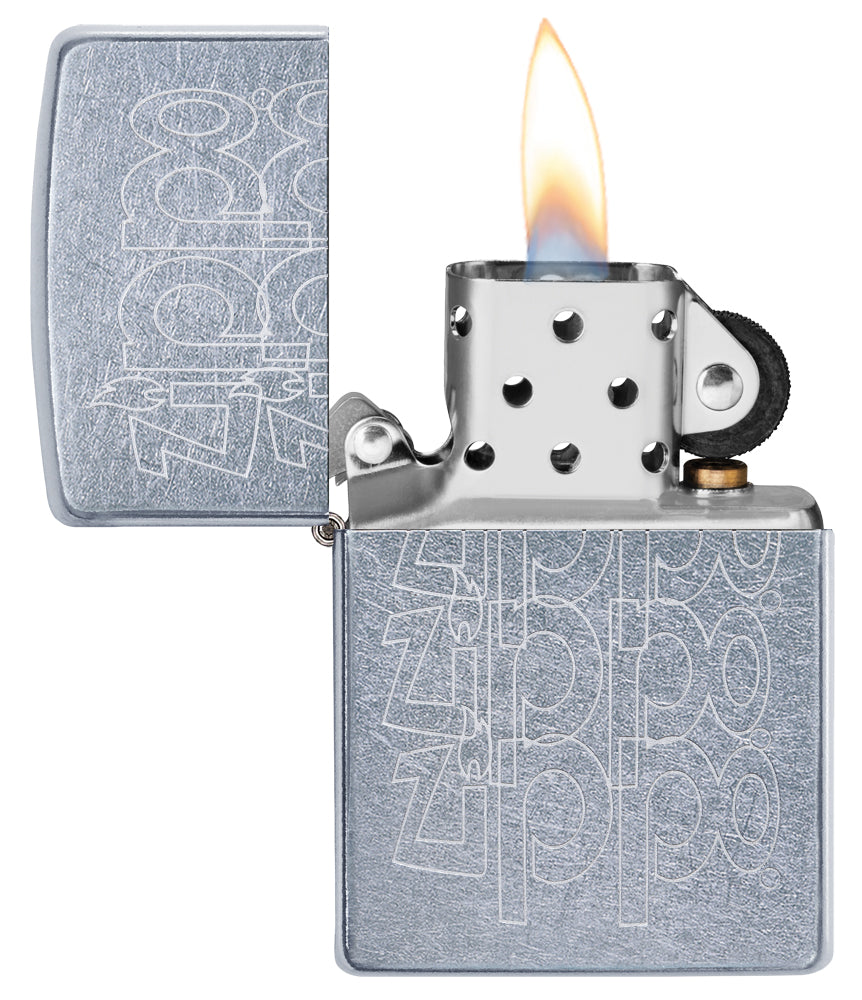 Zippo zapalovač 25504 Logo Variation