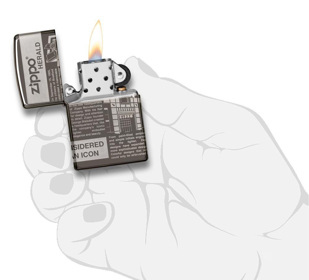 Zippo zapalovač 25528 Zippo Newsprint Design