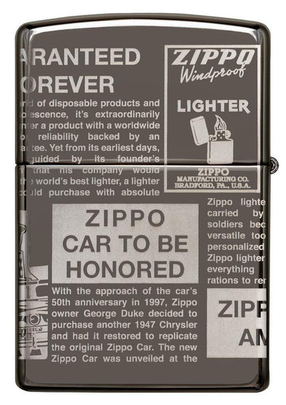 Zippo zapalovač 25528 Zippo Newsprint Design