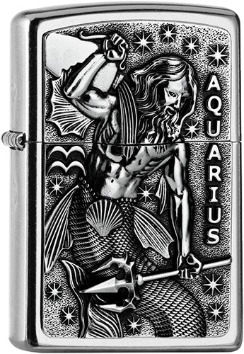 Zippo zapalovač 25556 Aquarius Zodiac Emblem