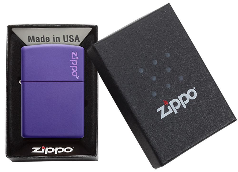 Zippo zapalovač 26097 Purple Matte Zippo Logo