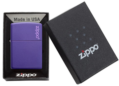Zippo zapalovač 26097 Purple Matte Zippo Logo