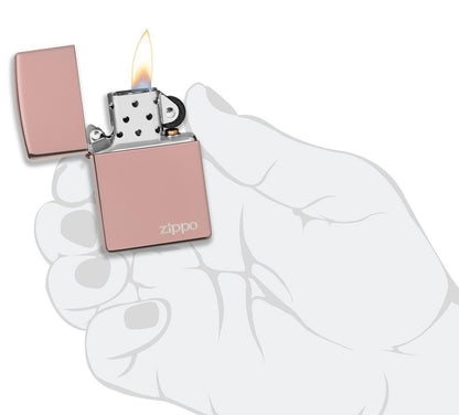 Zippo zapalovač 26908 High Polish Rose Gold Zippo Logo