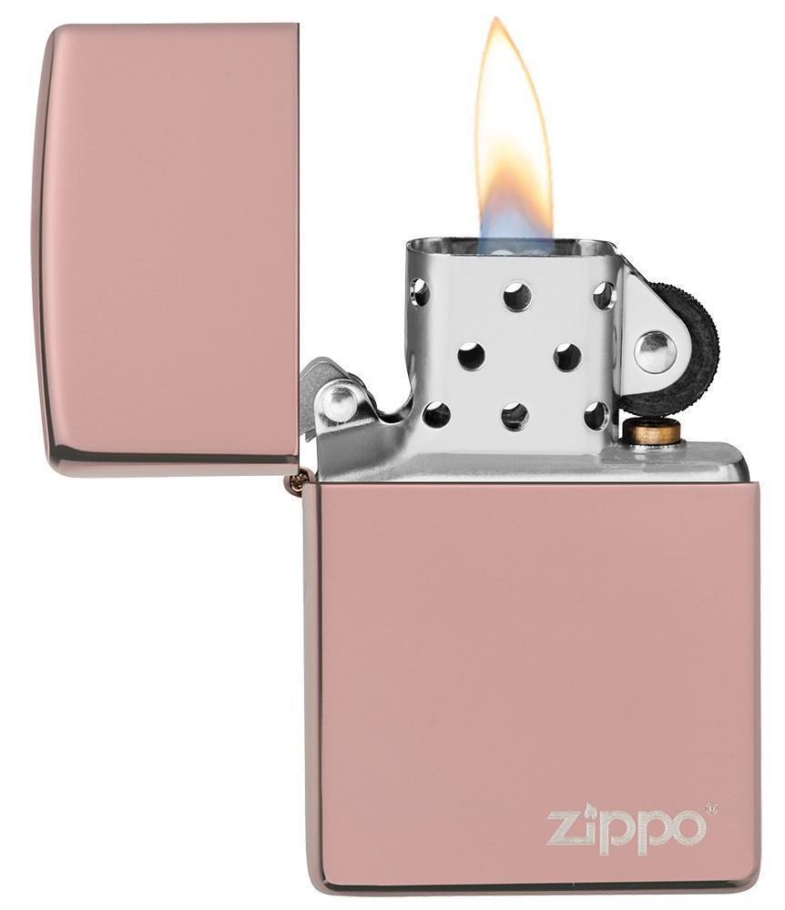 Zippo zapalovač 26908 High Polish Rose Gold Zippo Logo