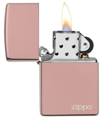 Zippo zapalovač 26908 High Polish Rose Gold Zippo Logo