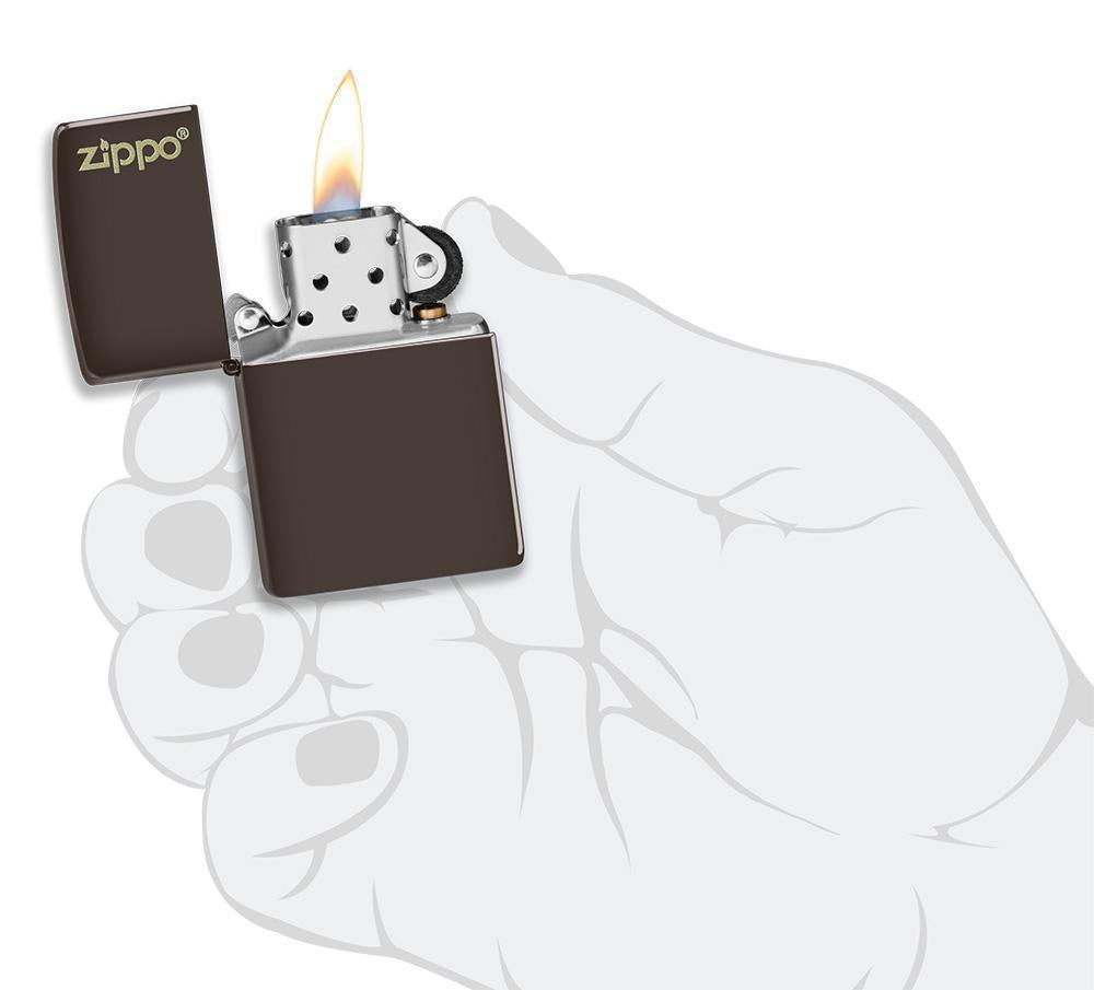 Zippo zapalovač 26911 Brown Zippo Logo