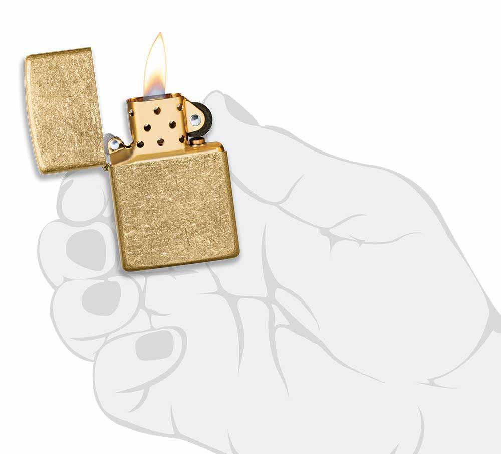 Zippo zapalovač 24206 Tumbled Brass