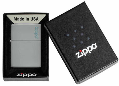 Zippo zapalovač 26948 Flat Grey Zippo Logo