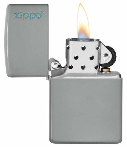 Zippo zapalovač 26948 Flat Grey Zippo Logo