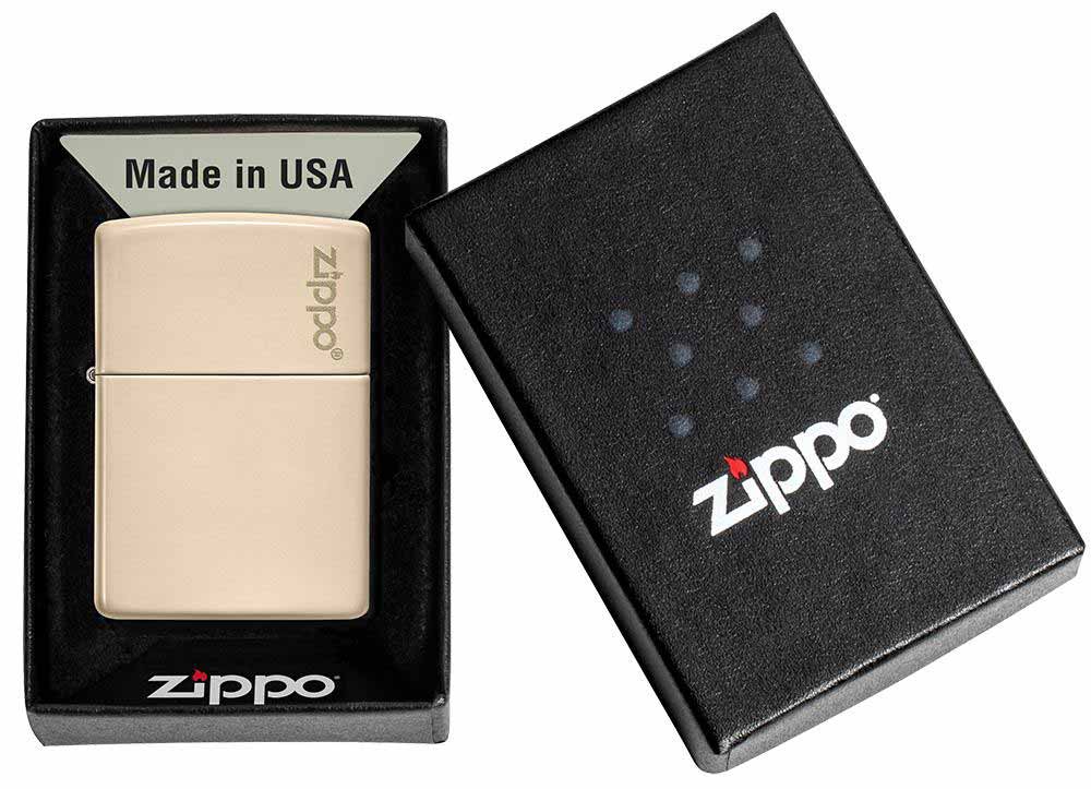 Zippo zapalovač 26950 Flat Sand Zippo Logo