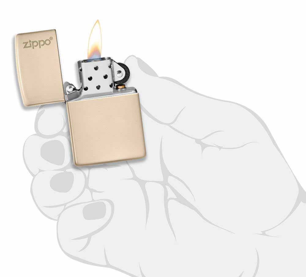 Zippo zapalovač 26950 Flat Sand Zippo Logo