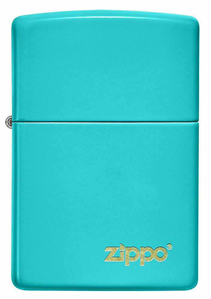 Zippo zapalovač 26952 Flat Turquoise Zippo Logo