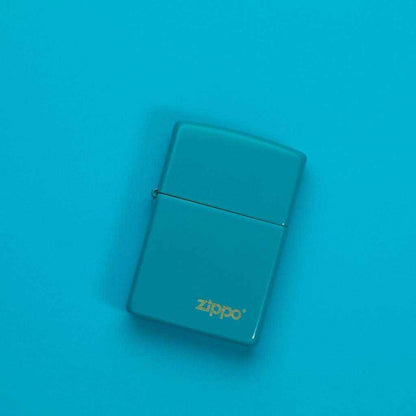 Zippo zapalovač 26952 Flat Turquoise Zippo Logo