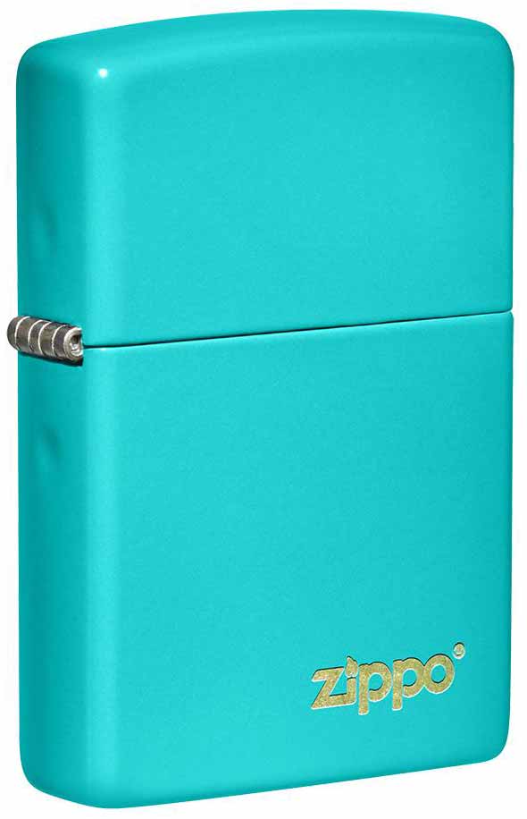 Zippo zapalovač 26952 Flat Turquoise Zippo Logo