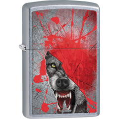 25009 Grunge Howling Wolf