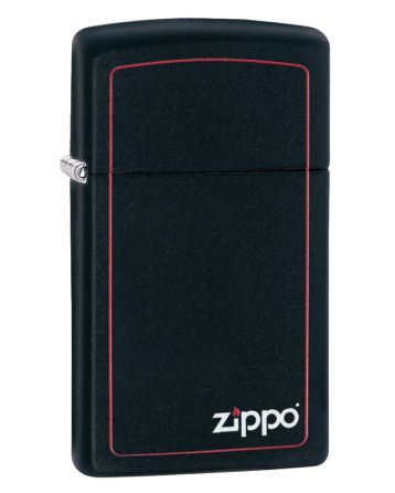 26055 Slim® Black Matte with Red Border