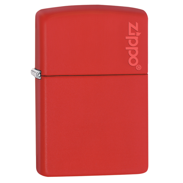 26096 Red Matte Zippo Logo