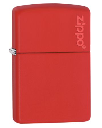 26096 Red Matte Zippo Logo