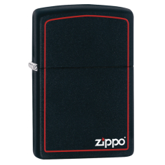 26117 Black Matte with Zippo & Border