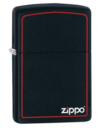 26117 Black Matte with Zippo & Border