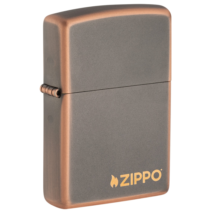 27005 Rustic Bronze Zippo Logo