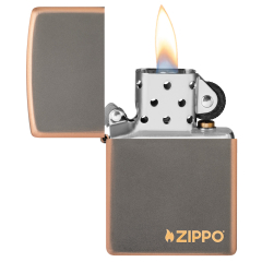 27005 Rustic Bronze Zippo Logo