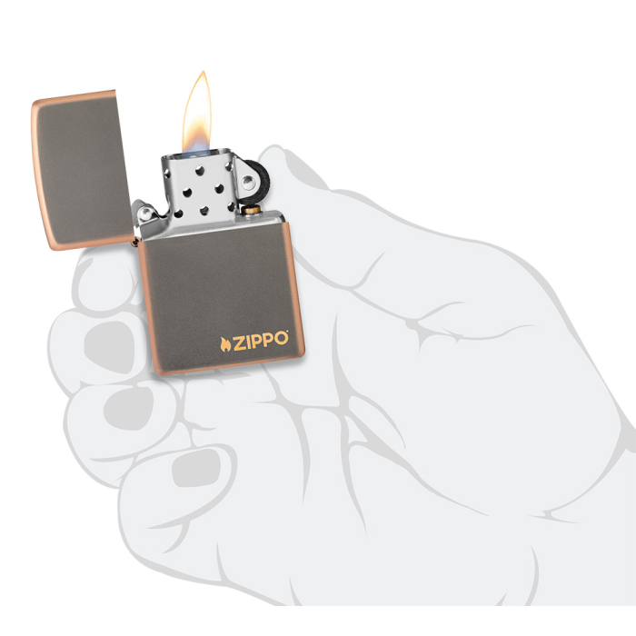 27005 Rustic Bronze Zippo Logo