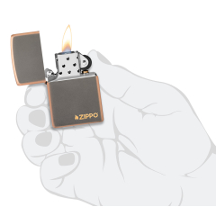 27005 Rustic Bronze Zippo Logo