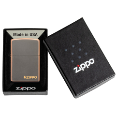 27005 Rustic Bronze Zippo Logo
