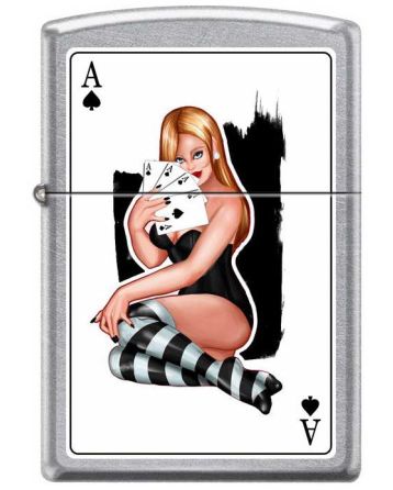 25973 Girl with Ace Card