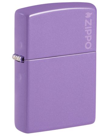 66081 Smoky Lavender Zippo Logo