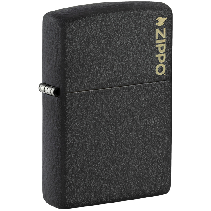 26208 Black Crackle® Zippo Logo